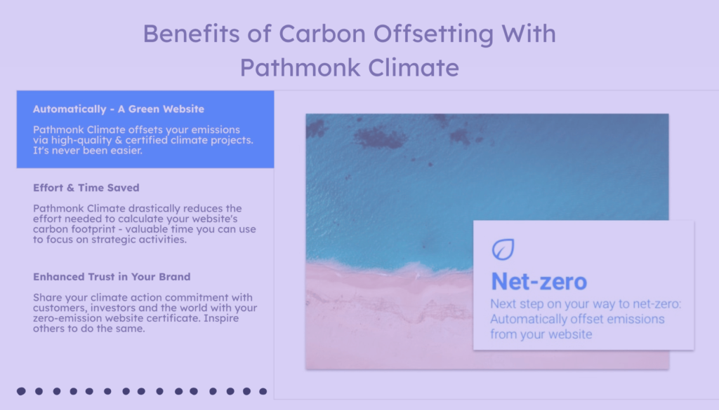 Benefits of Pathmonk Climate Take Climate Action The Importance of Offsetting Your Company’s Digital Carbon Footprint