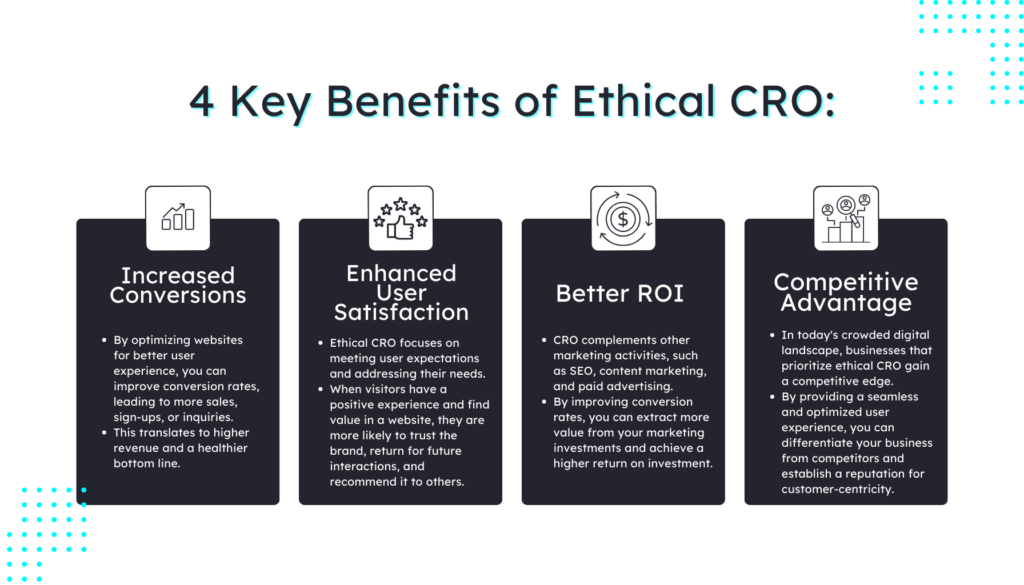 4 Key Benefits of Ethical CRO Blackhat CRO Unveiling the Dark Side of Conversion Rate Optimization