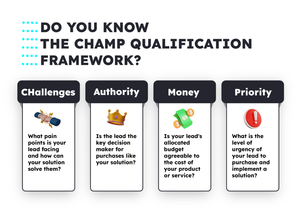 What is the CHAMP qualification framework infographic