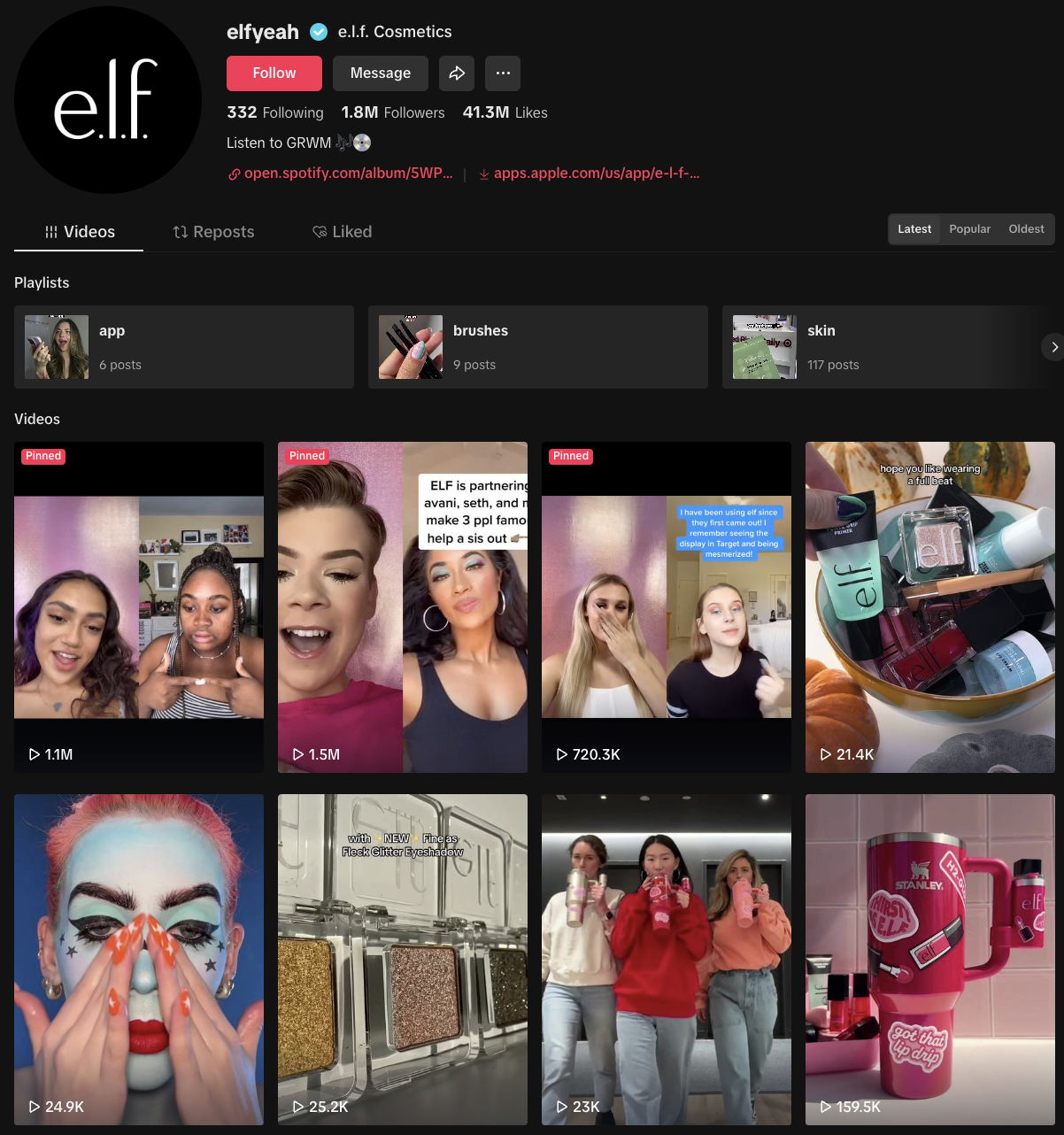 elf-cosmetics-tiktok-content-strategy