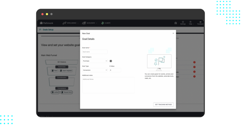 How to Set Up Your Conversion Goals Without Cookies With Pathmonk Intelligence