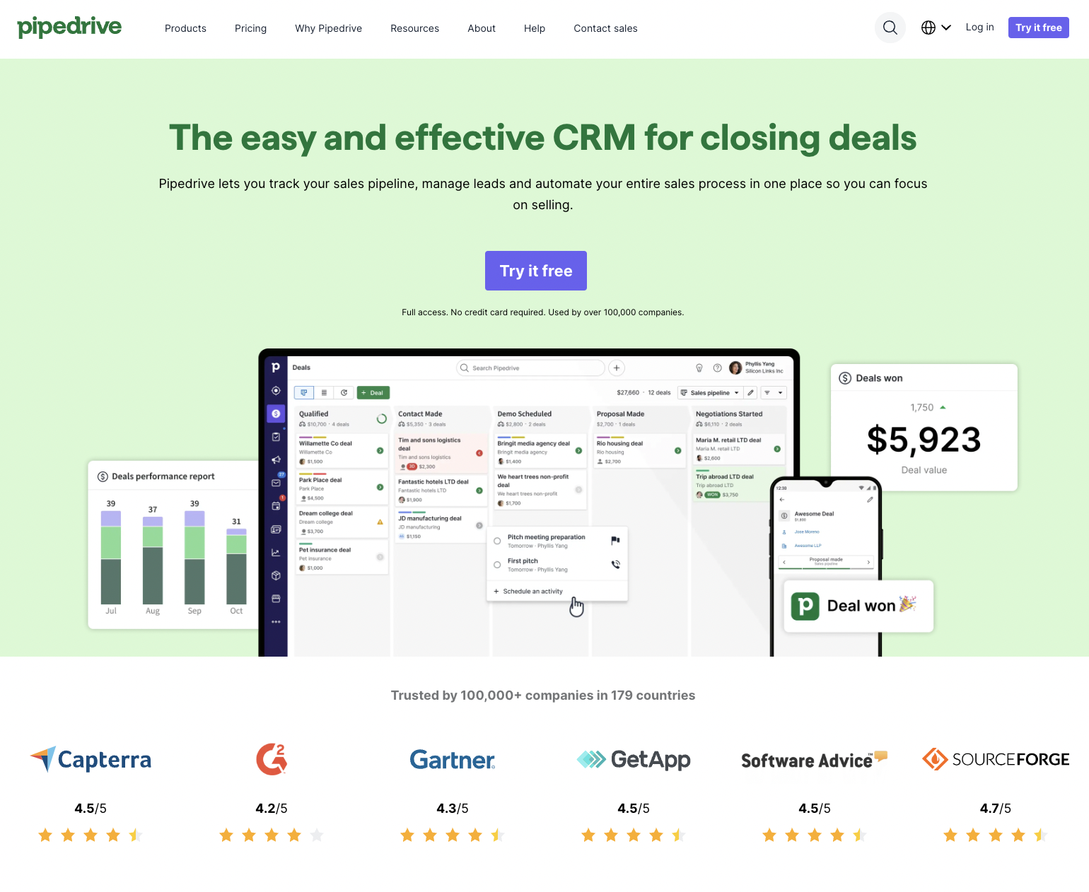 saas-landing-pages-pipedrive