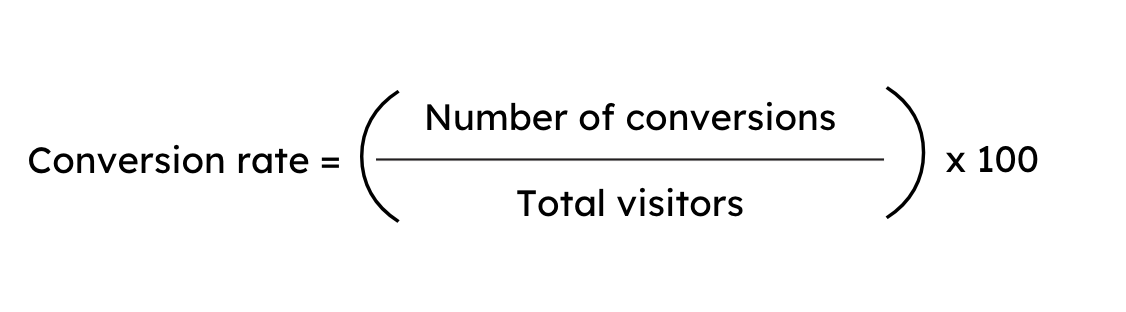 Conversion rate formula