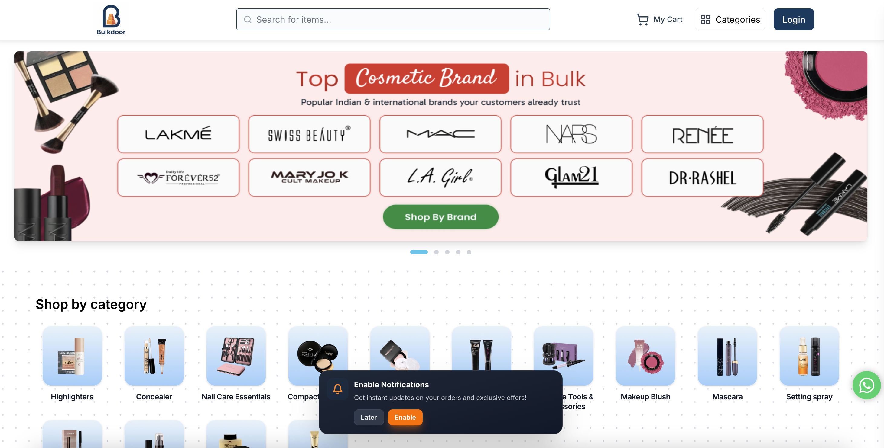 Bulkdoor website preview