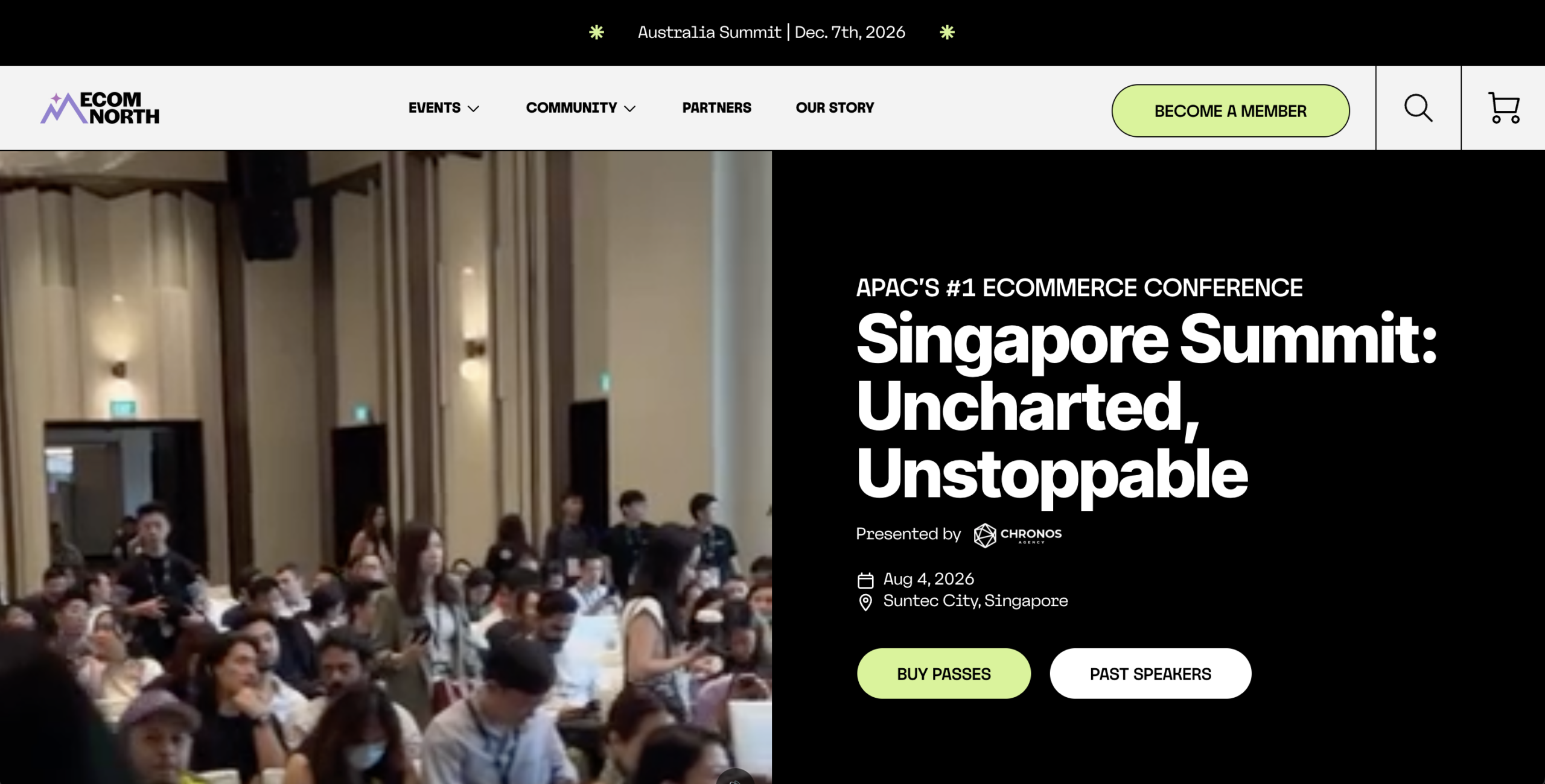 Ecom North website preview