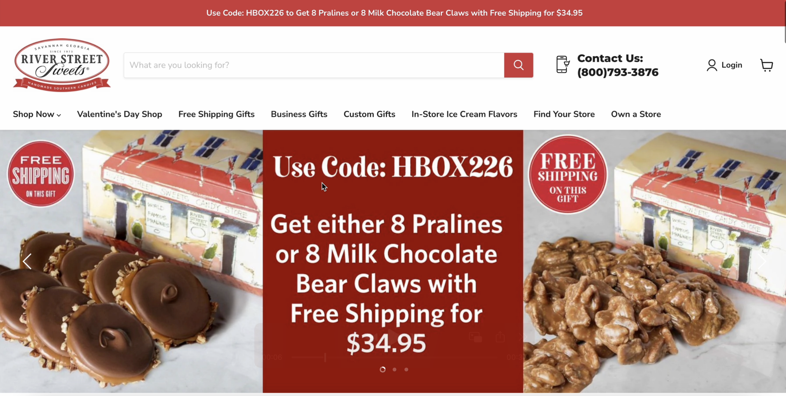 River Street Sweets website preview