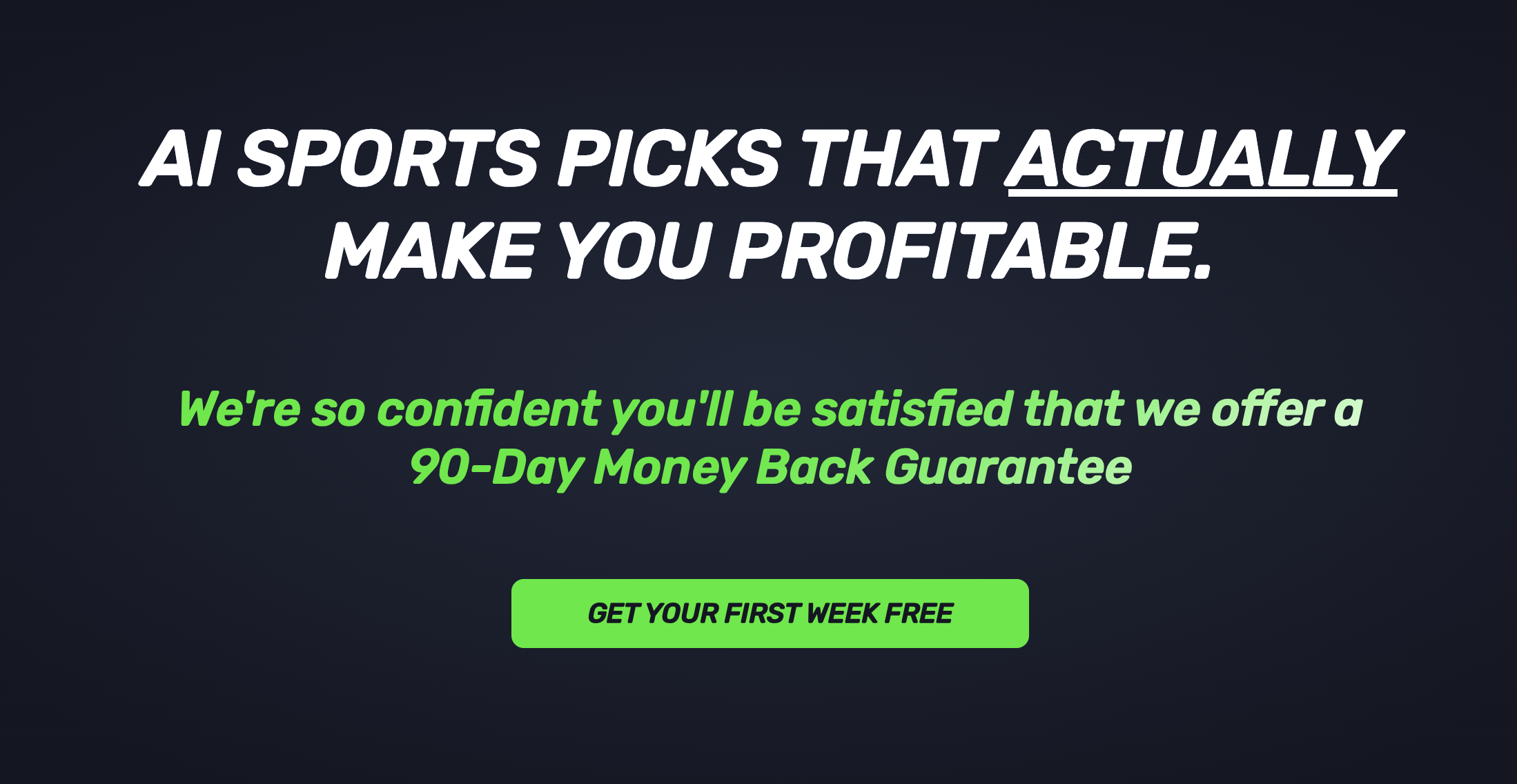 SharpLine Sports website preview