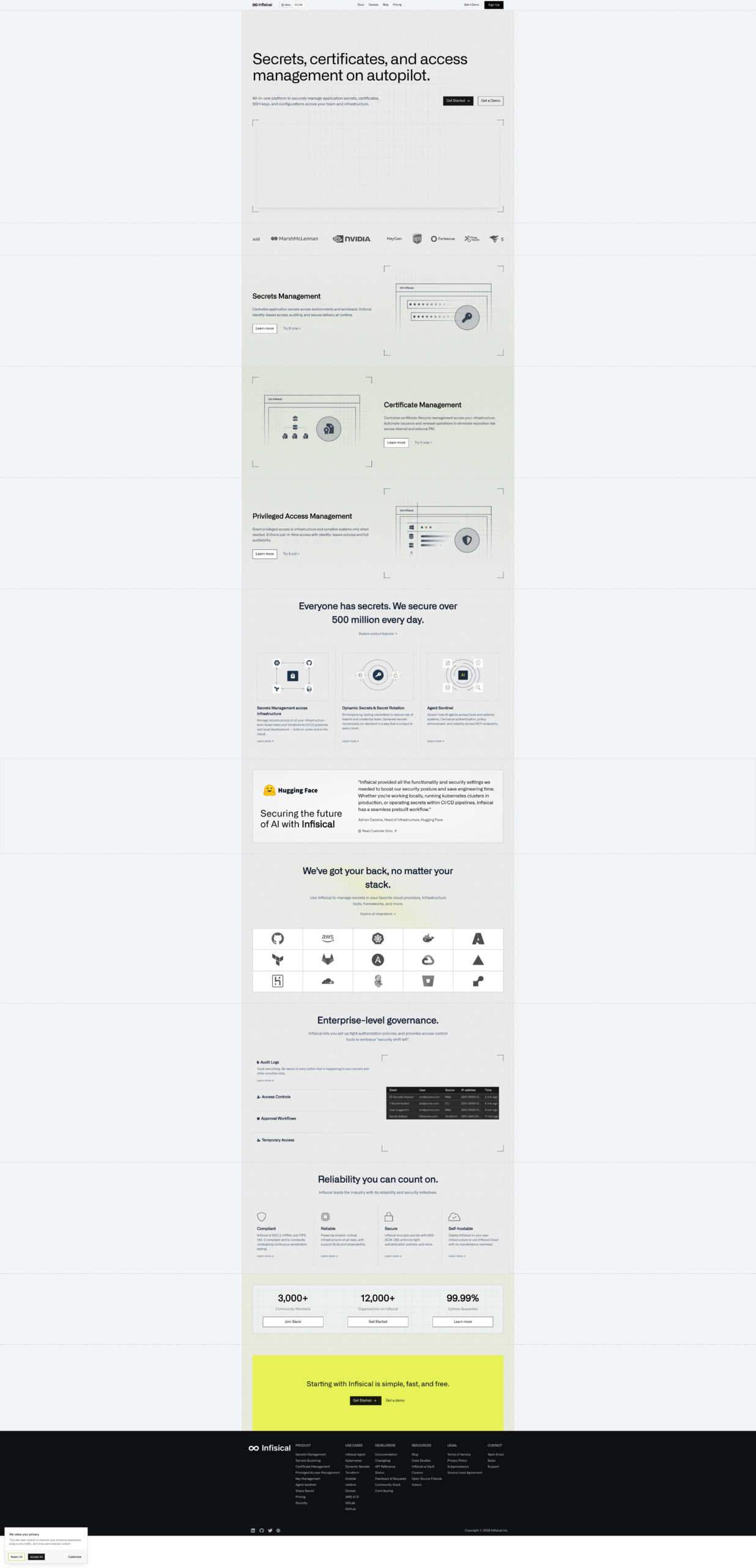 Infisical preview