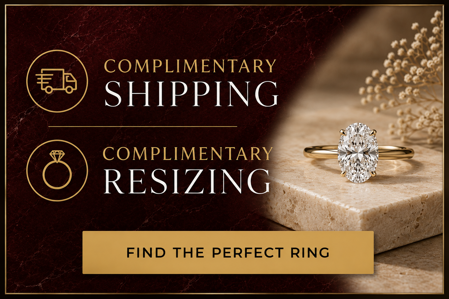 Microexperience: a reassurance card offering complimentary shipping and complimentary resizing